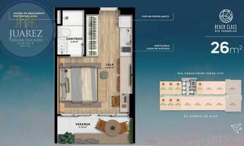 Imagem 4: APTO STUDIO BEACH CLASS RIO VERMELHO COM VISTA MAR, NASCENTE, ANDAR ALTO. OPORTUNIDADE!