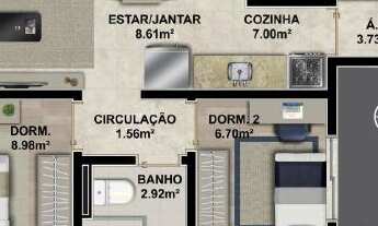 Imagem 7: Residencial Linz - apto 02 dormitórios para venda - Bairro Fátima, em Caxias do Sul