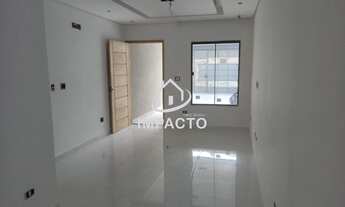 Imagem 3: Sobrado novo com 118m², 3 dormitórios sendo 1 suíte com varanda, quintal gourmet e 2 vagas