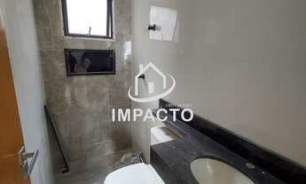 Imagem 4: Sobrado novo com 3 suítes sendo 2 com sacada, quintal com área gourmet e 3 vagas de garage