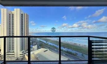 Imagem 2: Apartamento 1/4 à venda no Ocean House Jaguaribe - 42,9m² com varanda, vista mar, infraest