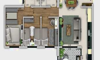 Imagem 7: Apartamento venda condomínio fechado Resort Prime Jundiai