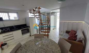 Imagem 6: Duplex a beira-mar! 1 dormitório c/ cama de casal e solteiro, 1º e 2º piso com ar-condicio