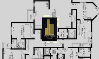 Imagem 5: Apartamento de Luxo na Vila Andrade: 4 Quartos, 4 Suítes, 2 Salas, 6 Banheiros, 3 Vagas, 2