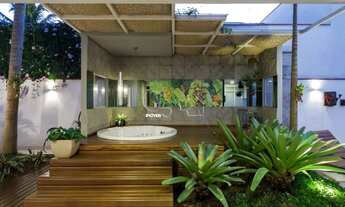 Imagem 4: Casa térrea AU 400m² 3 suítes Sala ampla com 4 ambientes Escritório Lareira Piscina, dec