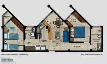 Imagem 4: 65 APARTAMENTOS DE 2 QTS E SALA C/ VISTA P/ O MAR, OBRA C/55% EM ANDAMENTO, OPORTUNIDADE