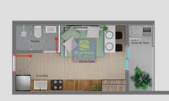 Imagem 5: Apartamento à venda em São Paulo-SP, Vila Aricanduva: 1 quarto, 1 sala, 1 banheiro, 22m² d