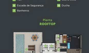 Imagem 3: Apartamento à venda no Campo Belo: 1 quarto, 1 sala, 1 banheiro e 25m² de área em São Paul