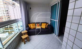 Imagem 2: Apartamento 2 quartos 06 pessoas varanda c fechamento vidro vista para o mar na Praia do M