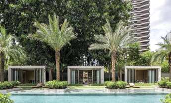 Imagem 4: Luxuoso apartamento à venda na Vila Olímpia: Andar alto, living com pé direito duplo, com