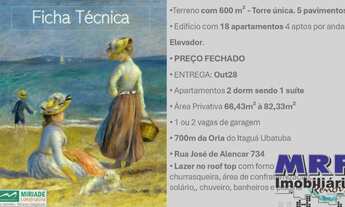 Imagem 2: Lançamento em Ubatuba. Itaguá. Renoir Residencial. Apartamentos na planta