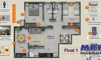 Imagem 6: Lançamento em Ubatuba. Itaguá. Renoir Residencial. Apartamentos na planta