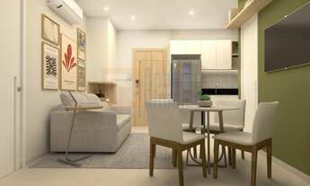 Imagem 2: Apartamento à Venda Reformado e Decorado em Copacabana de 35,27m² com 1 Quarto Sala Cozinh