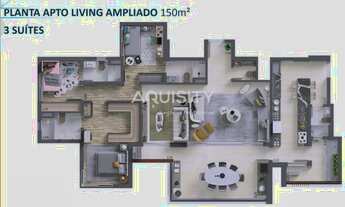 Imagem 2: Apartamento à venda 150m² Perdizes 3 suítes Sala 3 ambientes Varanda Gourmet Lavabo 2 vaga