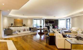 Imagem 2: Apartamento à venda 600m² Moema - 4 suítes com closet, sala diversos ambientes com lareira