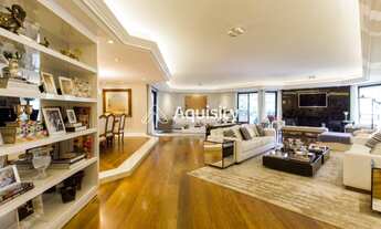 Imagem 5: Apartamento à venda 600m² Moema - 4 suítes com closet, sala diversos ambientes com lareira