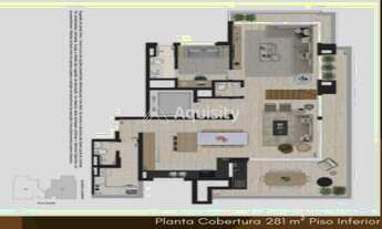 Imagem 6: Apartamento Cobertura à venda 281m² Moema em Construção com 4 suítes Sala 3 ambientes Vara