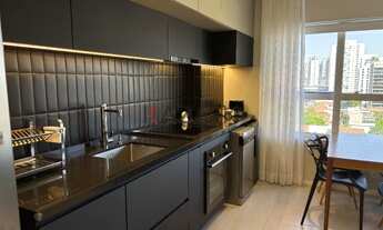 Imagem 4: Apartamento à venda no Brooklin Paulista, São Paulo-SP: 1 suíte, 1 sala, 2 banheiros, 1 v