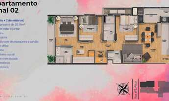 Imagem 4: APARTAMENTO NO ANITA GARIBALDI | 01 SUÍTE + 02 DORMITÓRIOS