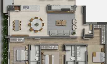 Imagem 3: LE PARK CONDOMINIO CLUBE | AMÉRICA | 03 SUÍTES | 02 VAGAS DE GARAGEM