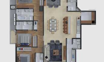 Imagem 2: APARTAMENTO NO AMÉRICA 3 SUÍTES 167 M² 2 VAGAS DE GARAGEM PISCINA AQUECIDA