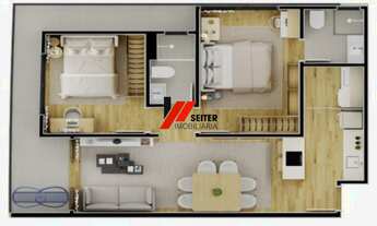 Imagem 3: Apartamento de 2 dormitórios com 1 suite à venda no Bairro Saco Grande em Florianópolis em