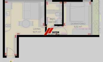 Imagem: Apartamento à venda com 1 dormitório e