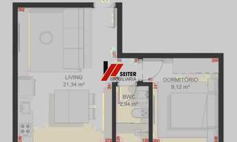 Imagem: Apartamento à venda com 1 dormitório no