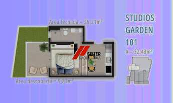 Imagem: Studio Garden com Área Privativa 600m da