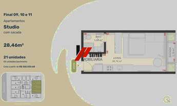 Imagem: Apartamento à venda com 1 dormitório e