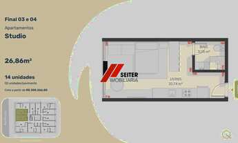 Imagem: Studio a venda no bairro Santa Mônica em