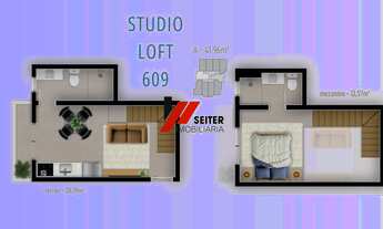 Imagem: Loft amplo com 41m2 à venda na Trindade