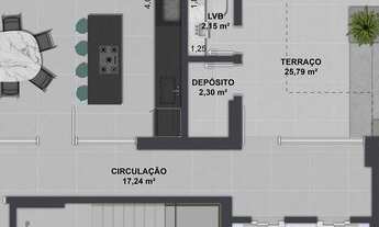 Imagem 6: Apartamento a venda de 2 domitorios com suite no centro de Florianopolis