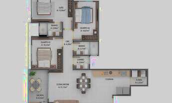 Imagem 2: Apartamento com 03 dormitórios em área nobre da Praia dos Ingleses