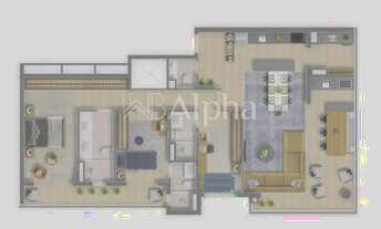 Imagem 2: Apartamento para venda e locação no Condomínio Vedara em Alphaville - SP