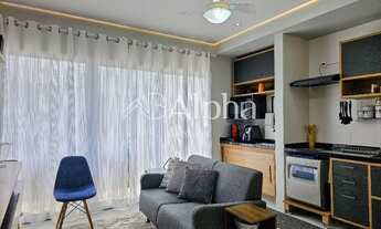 Imagem 7: Apartamento totalmente mobiliado à venda no Condomínio Trix Housing Tamboré