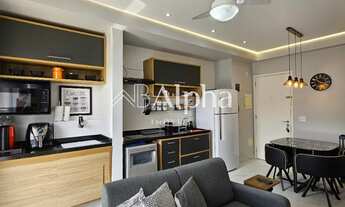 Imagem 3: Apartamento totalmente mobiliado à venda no Condomínio Trix Housing Tamboré