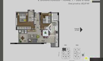 Imagem 3: Apartamento de 2 dormitórios com 1 suíte no Bairro Estreito em Florianópolis
