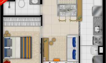 Imagem 5: Barra Funda, apartamento com 1 quarto, novo, com lazer, próximo ao metrô