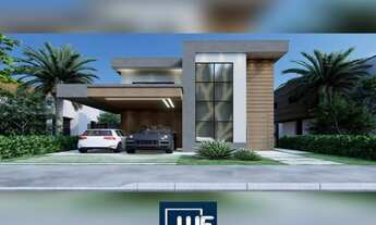 Imagem: Casa de andar em fase de acabamento no condomínio