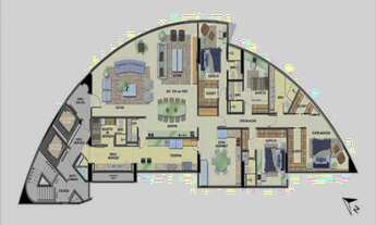 Imagem 2: Apartamento com 4 quartos, 6 banheiros, no bairro do Pina