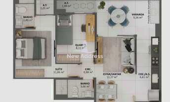 Imagem 7: Apartamento 2 quartos (1 suíte) no coração da Mata da Praia, com varanda, 2 vagas e infrae