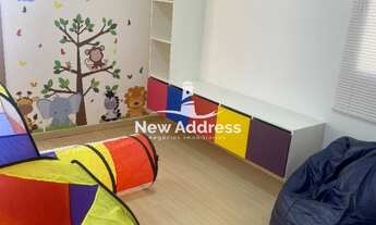 Imagem 4: Apartamento com 2 quartos e varanda em prédio novo com piscina, salão de festas e churras