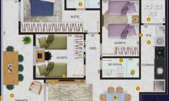 Imagem 2: Skyline: 3 quartos com lazer clube, em ótima localização, na Praia de Itaparica - Vila Vel