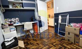 Imagem 7: Santos vende apartamento 2 dormitórios de 51,51m², living, cozinha, banheiro, vaga rotati