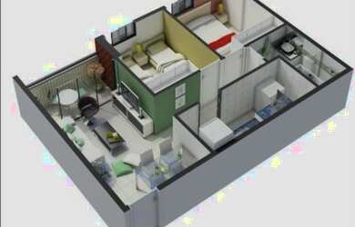 Imagem 5: Apartamento à venda em Recife-PE, Casa Amarela: 2 quartos, 1 suíte, 1 sala, 2 banheiros, 1