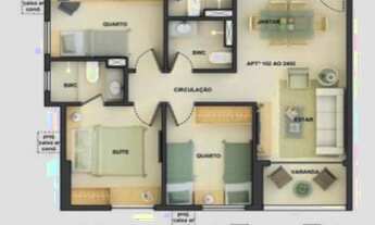 Imagem 2: Apartamento à venda em Recife-PE, bairro Torre: 2 quartos, 1 suíte, 2 banheiros, 1 vaga, 6