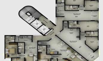 Imagem 5: Apartamento Área privativa: 56,00m², 2 Quarto(s) sendo 1 suíte(s) (armários), 1 banheir