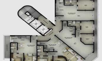 Imagem 6: Apartamento Área privativa: 56,00m², 2 Quarto(s) sendo 1 suíte(s) (armários), 1 banheir