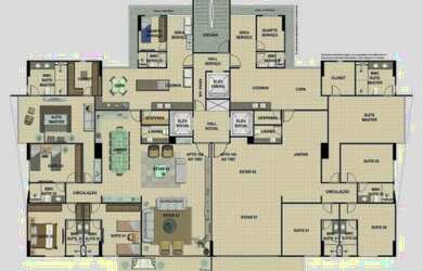 Imagem 6: Venda de Apartamento Luxuoso em Casa Forte, Recife-PE: 4 quartos, 4 suítes, 3 salas, 6 ban